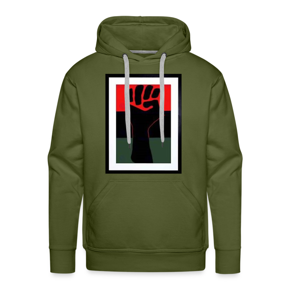 Pan_Afro Unisex Premium Hoodie - olive green