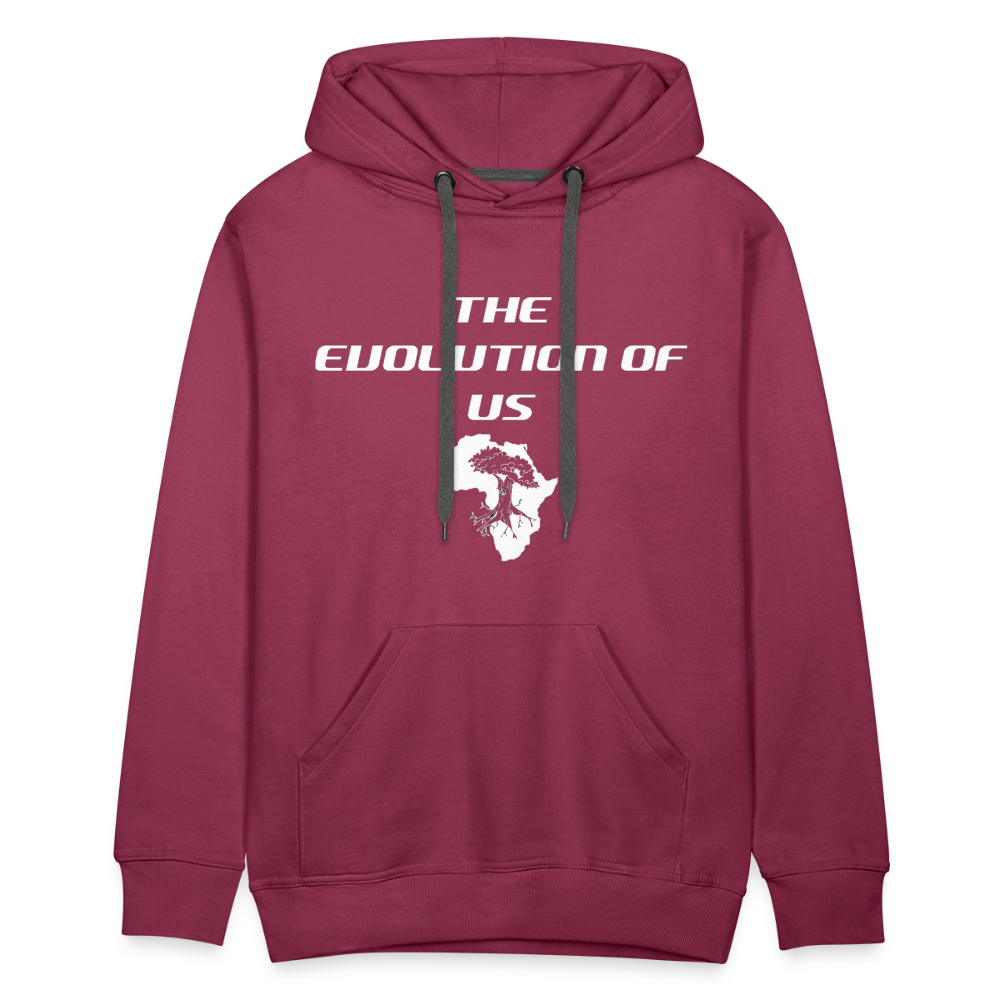 Afro Evolution Premium Hoodie - burgundy